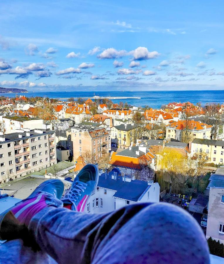 Pokoje Przy Plazy Z Widokiem Na Morze Zoppot Exterior foto