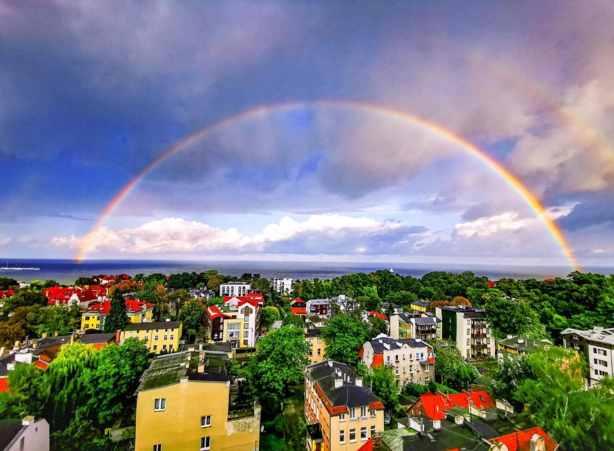 Ferienwohnung Pokoje Przy Plazy Z Widokiem Na Morze Zoppot Exterior foto